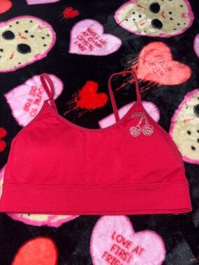 Women's Rhinestone Cherry Bralette